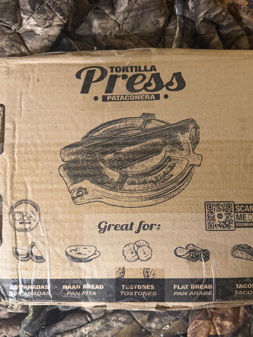 8” cast iron tortilla press